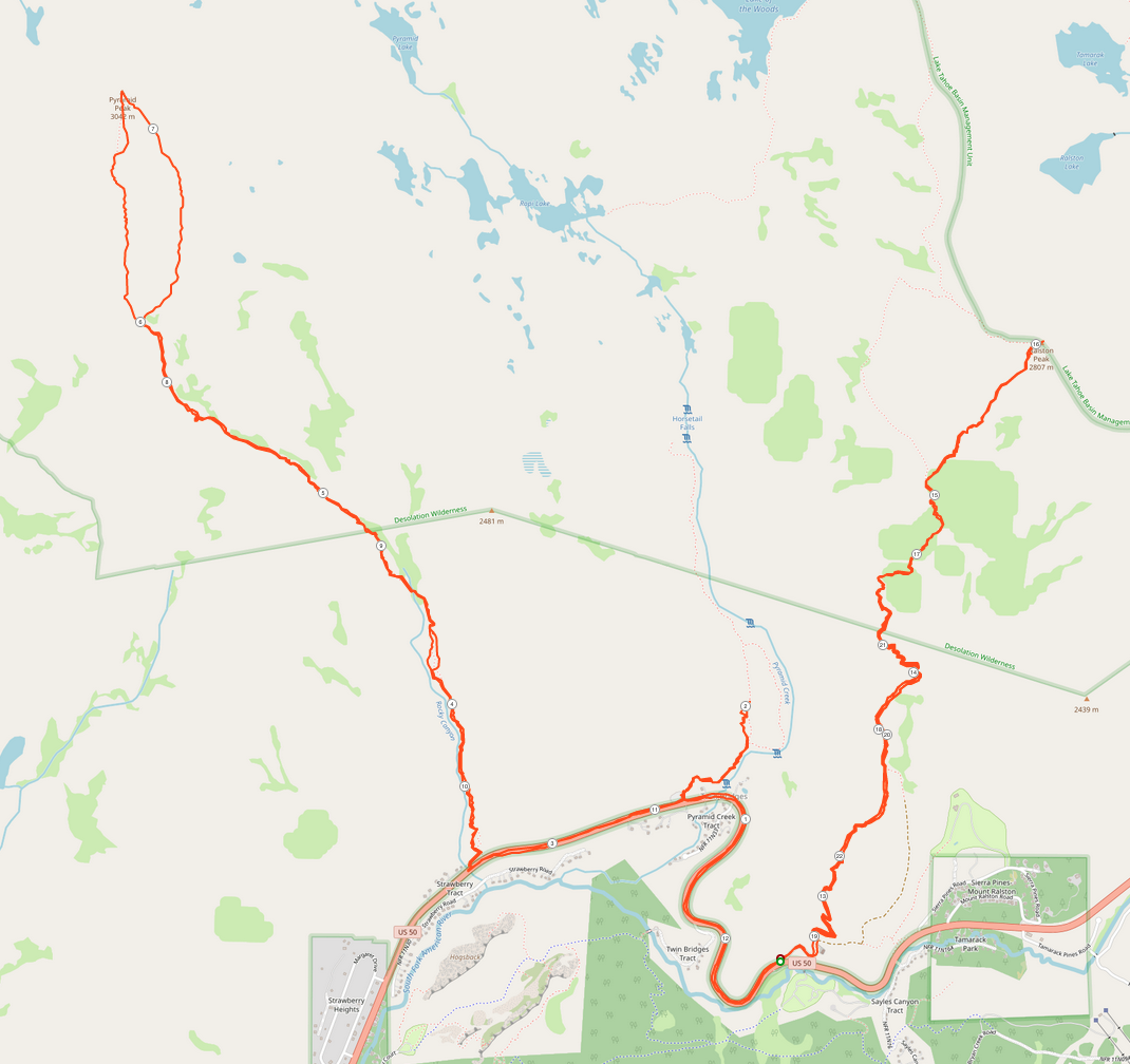 Desolation Route Map