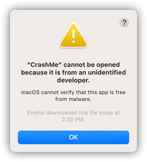 MacOS without code signing