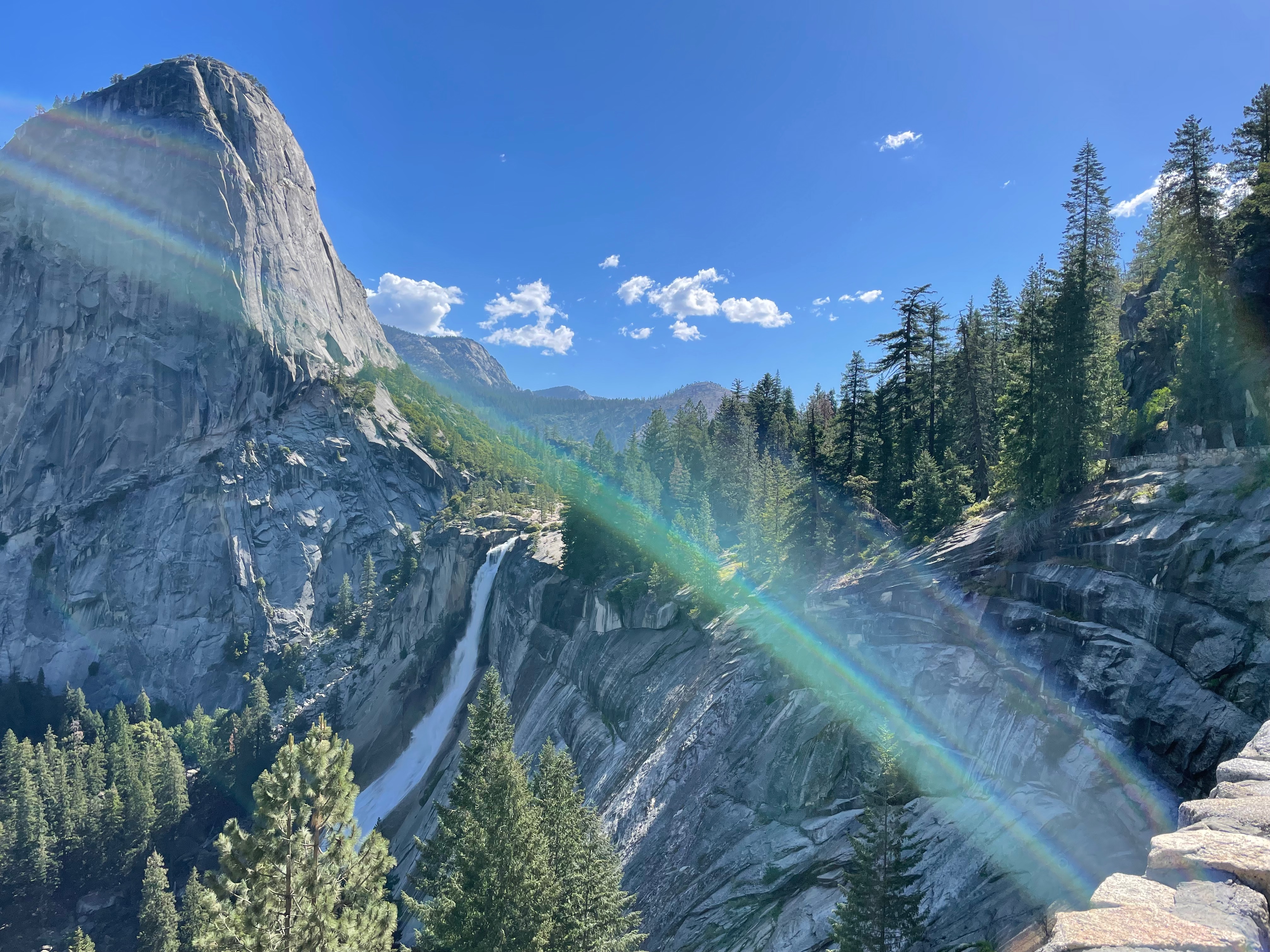 The view of Nevada Falls