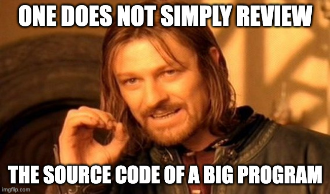 One does not simply review...