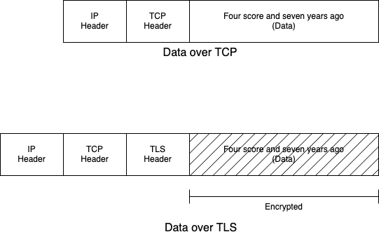 TCP and TLS packets