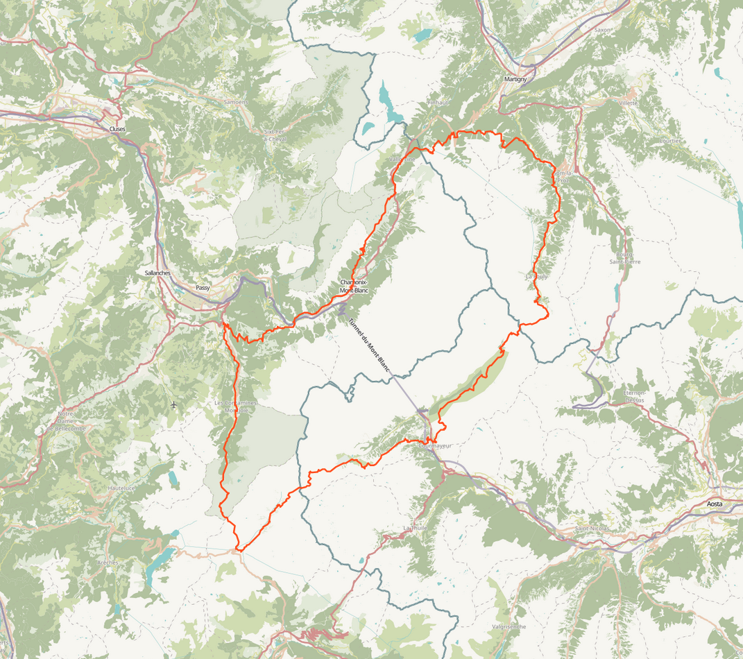 UTMB map